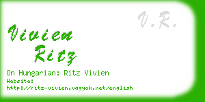 vivien ritz business card